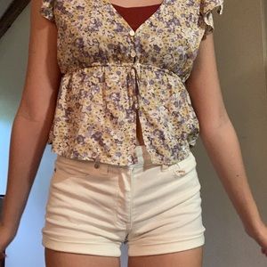 Aeropostale white shorts